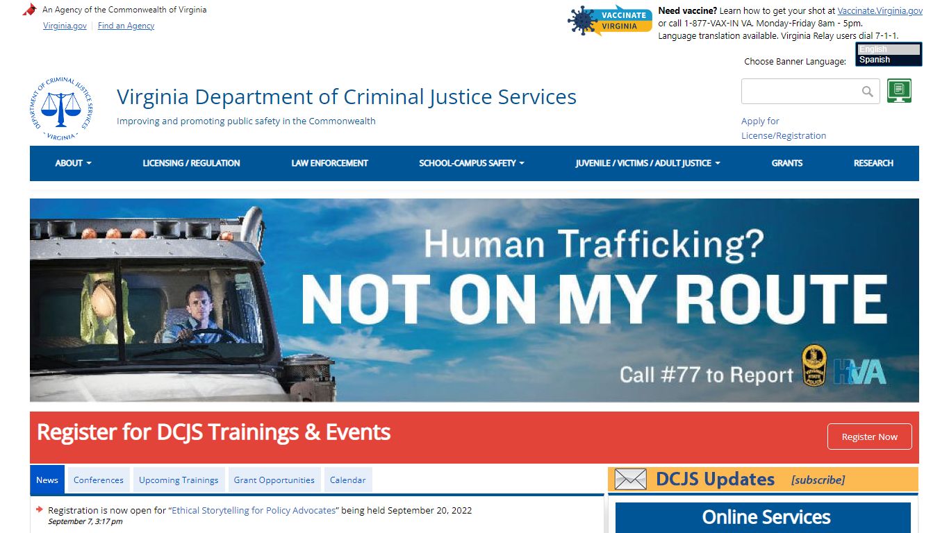 Virginia Department of Criminal Justice Services | Improving and ...